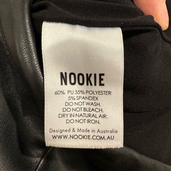 Nookie black faux leather Posse dress - Picture 8 of 9